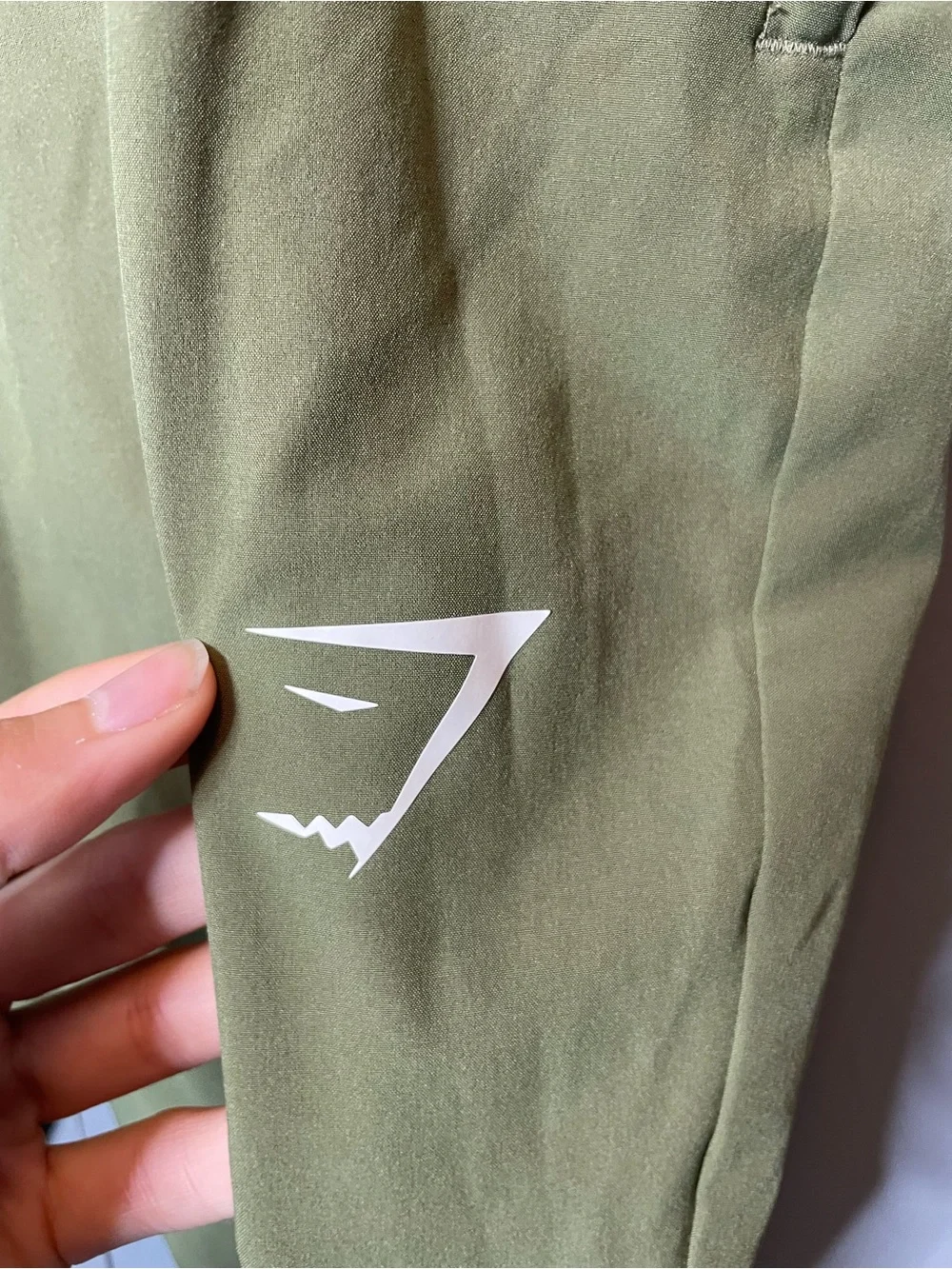 GynShark Olive Green Women's performance Joggers zipper detail size medium‎
